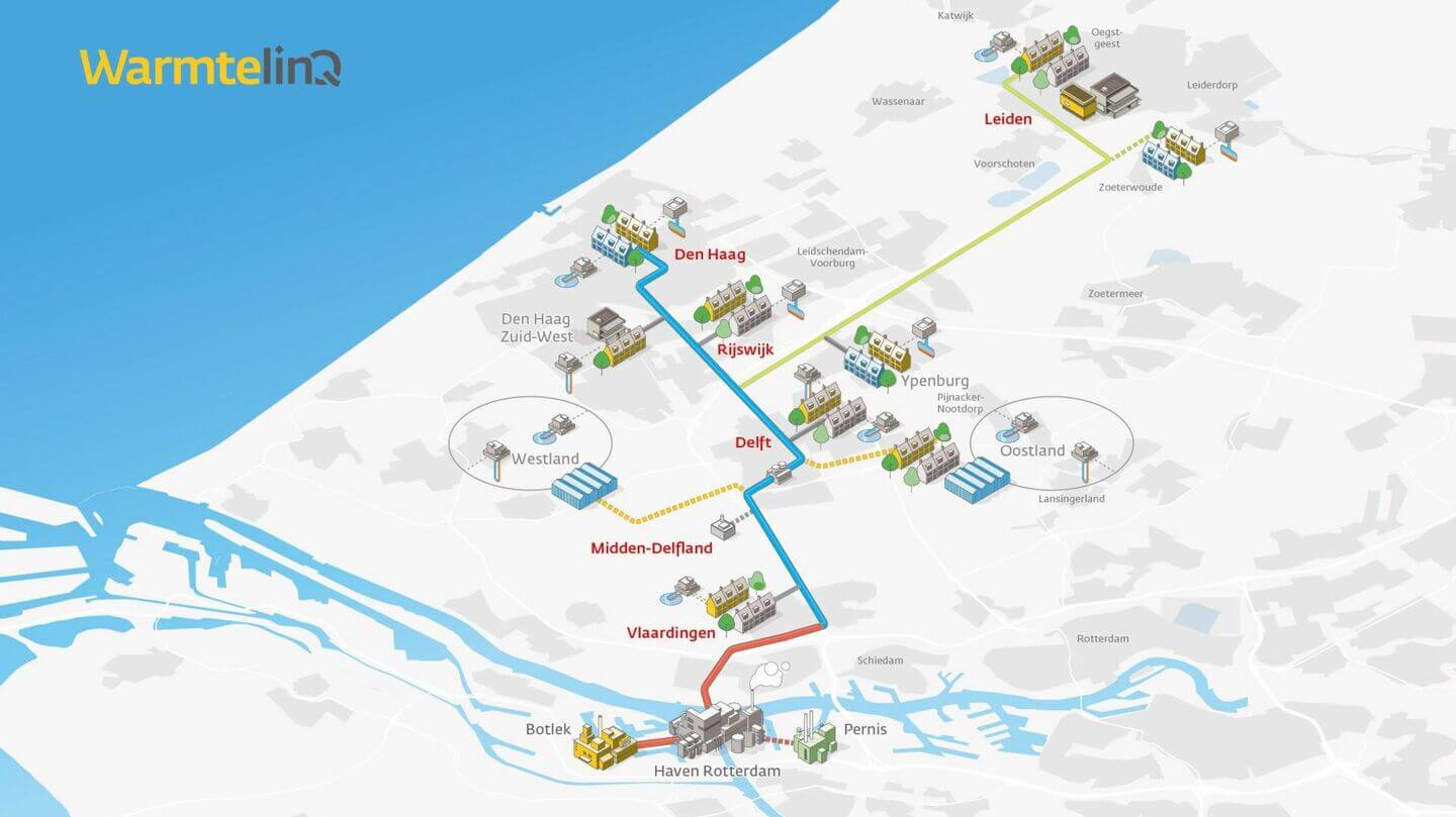 Image depicting upgrading the power grid to ensure that industrial companies have enough (green) power to become more sustainable..