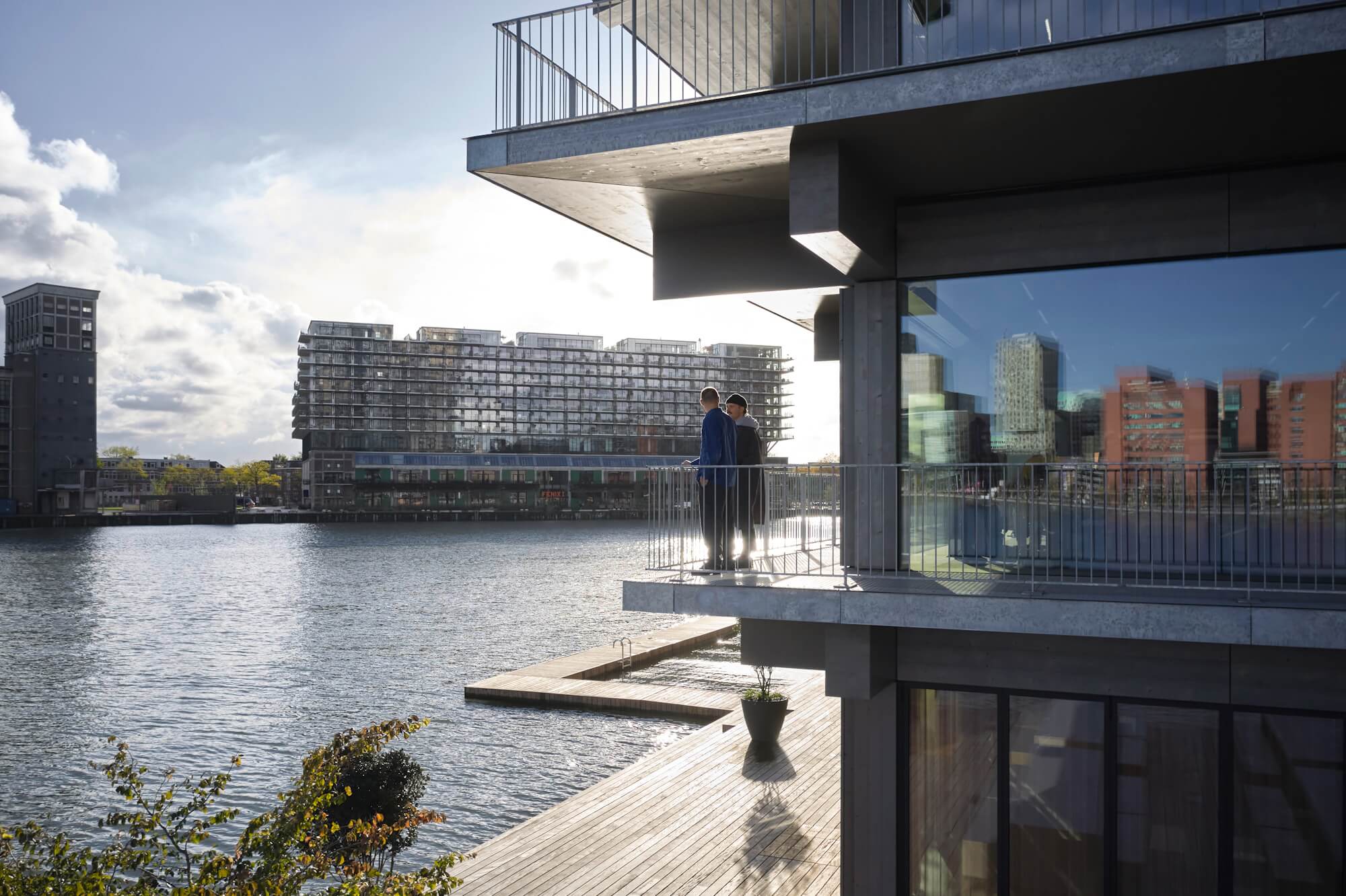 Photo: Great views from the Floating Office over the Rijnhaven. Photo: Mark Seelen